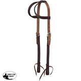 TOUGH1 PREMIUM DOUBLE EAR HYBRID HEADSTALL Brown - Country Scene Saddlery and Pet Supplies