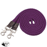 Tough1 Pro Flat Cotton Roping Reins Purple 1 Wide X 7 Long