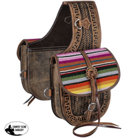 Tough1 Serape Saddle Bag Cactus