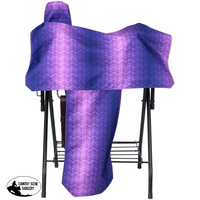 Tough1 Western Total Saddle Cover In Prints Purple Chevron Saddle Carriers