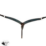 Turquoise Flower Breastplate - Country Scene Saddlery and Pet Supplies