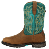 Turquoise Pull on Womens Western Boots - Country Scene Saddlery and Pet Supplies