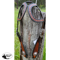 New! Two Eared Tooled Bridle- Css011