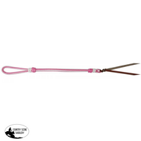 Two Tone Braided Nylon Quirt. Pink/white