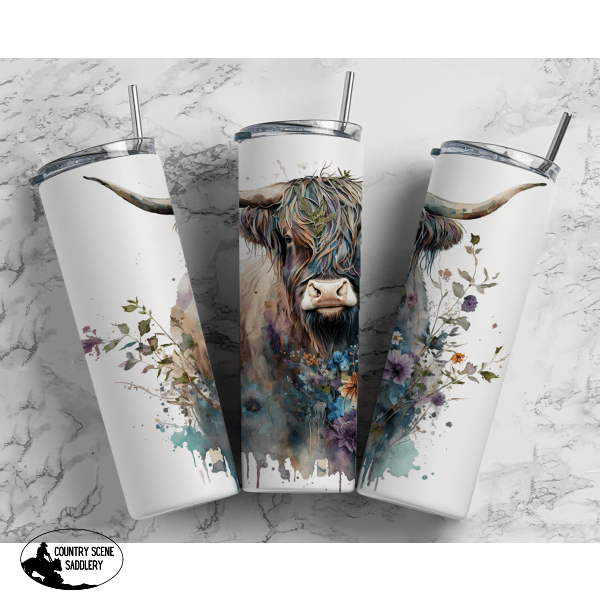 Watercolour Highland Tumbler Gift Items