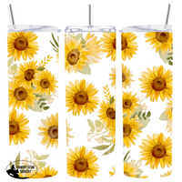 Watercolour Sunflower Tumbler Gift Items