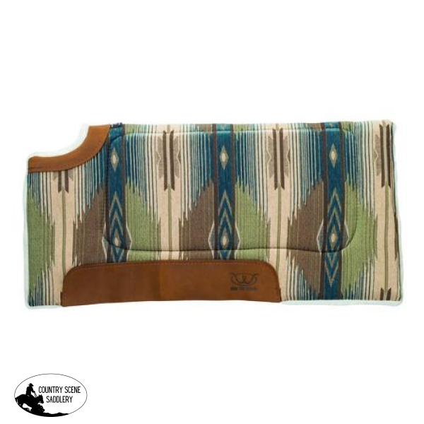 New! Weaver Cut Back Saddle Pad Teal/green H74 Posted.