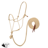 Weaver Ecoluxe Rope Halter And Lead Adjustable Cob To Full Size. / Natural Leg Protection