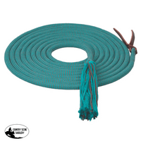 Weaver Ecoluxe Round Bamboo Mecate Reins Turquoise/Grey Western