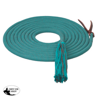 Weaver Ecoluxe Round Bamboo Mecate Reins Turquoise/Grey Western