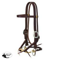 New! Weaver Justin Dunn Oiled Bitless Bridle