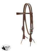 Weaver Southwest Rope Edge Hardware Slim Cowboy Headstall Bridles