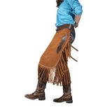 Work Chink Suede Chaps Brown/Tan Western Show Clothing