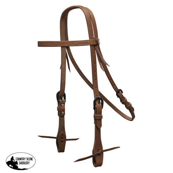 Working Headstall Harness Leather Western Bridle