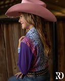 New!*YOUTH* COSMIC CHEETAH MESH SLEEVE PERFORMANCE RODEO SHIRT - Country Scene Saddlery and Pet Supplies