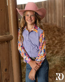 New!*YOUTH* ELECTRIC COWGIRL MESH SLEEVE PERFORMANCE RODEO SHIRT - Country Scene Saddlery and Pet Supplies