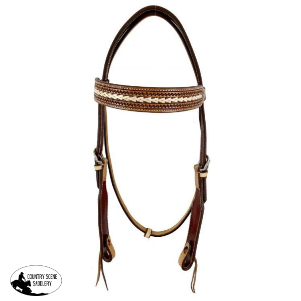 New! Zig Zag Tooling And Rawhide Accent. #western Bridles