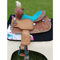 New! 12 13 Double T Youth Bear Trap Style Saddle Posted* Western Saddles
