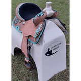 14 15 16 Double T Barrel Style Saddle Set