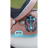 14 15 16 Double T Barrel Style Saddle Set