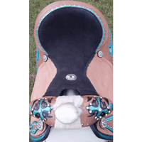 14 15 16 Double T Barrel Style Saddle Set