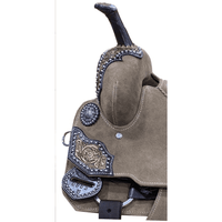 14 15 Double T Rough Out Barrel Style Saddle Full Qh Western Saddles