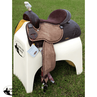 15 16 Showman Argentina Cow Leather Barrel Style Saddle. Show Saddles