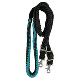 New! 8Ft Nylon Braided Roping Reins Teal
