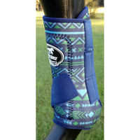 Blue Tribal Boots