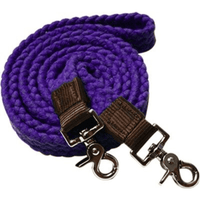 Cotton Roping Reins With Scissor Snap Ends.