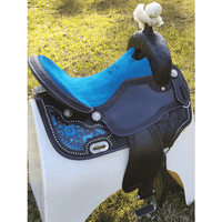 Cssb08 Blue Diamond Inlay Barrel Saddle