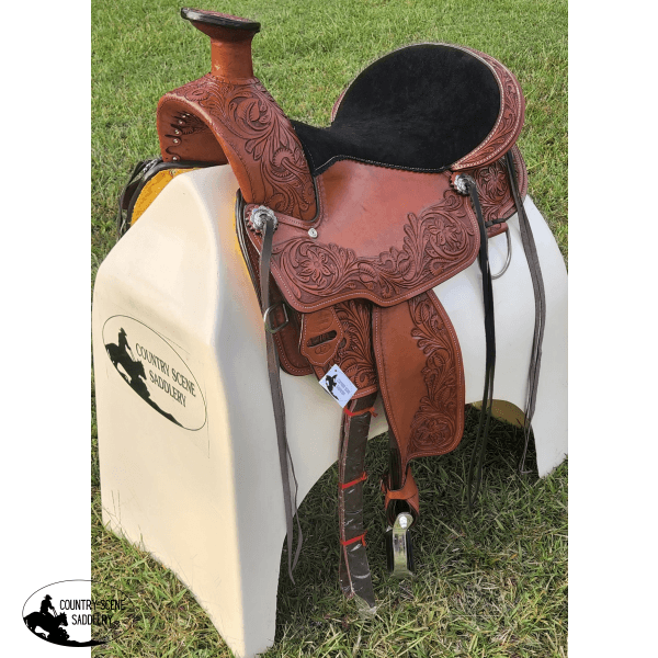 Cssw01 Wade Style Saddle Chestnut 17 Inch Western
