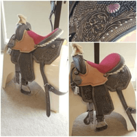 New! Double S Reno Barrel Saddle Posted.*