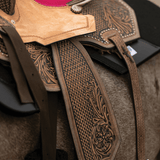 New! Double S Reno Barrel Saddle Posted.*