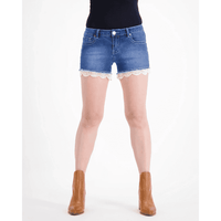 Jewel Western Style Stretch Denim Shorts Jeans