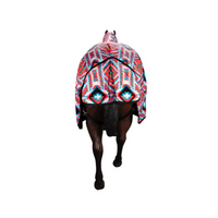 Kozy 1200D Nylon Horse Rug Combo (200G Fill) - Red Aztec