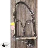 *Leather Full Horse Size Show Halter With Lead.