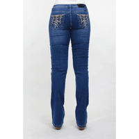Maggie Western Style Boot Cut Bling Riding Jeans