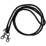 One Piece Leather Braided Roping Reins