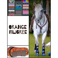 New! Orange Filigree Boots.