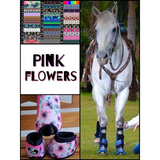 New! Pink Flowers Boots.