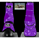 Purple Paisley Boots