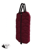 Quilted Nylon Bag Burgundy Saddle Carriers
