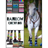 New! Rainbow Chevron Boots.