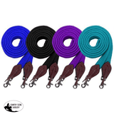 New! Showman ® 8 Flat Cotton Roping/barrel Reins With Scissor Snap Ends.