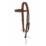 New! Showman ® Argentina Cow Leather Brow Band Headstall