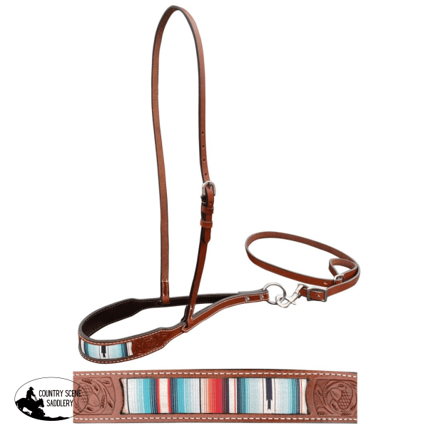 Showman ® Leather Noseband And Tiedown Nose Bands