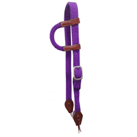 New! Showman ® Nylon One Ear Headstall With Leather Accents..
