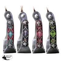 New! Showman ® Polished Aluminum Stirrup With Beaded Accents.