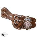 New! Showman ® Youth Crystal Rhinestone Spur Straps. Spur Straps